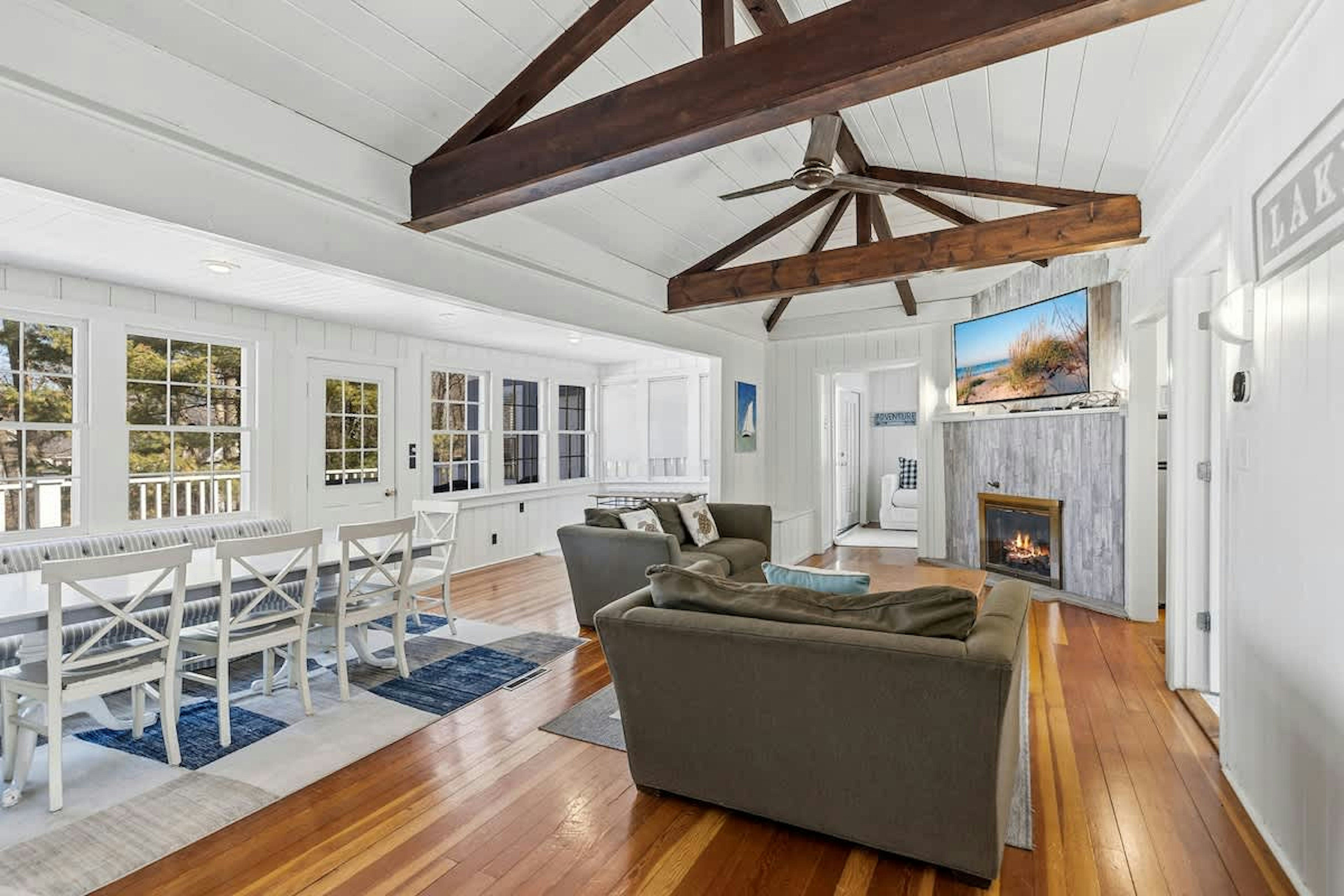 Open spaces made for shared meals and warm evening fires.