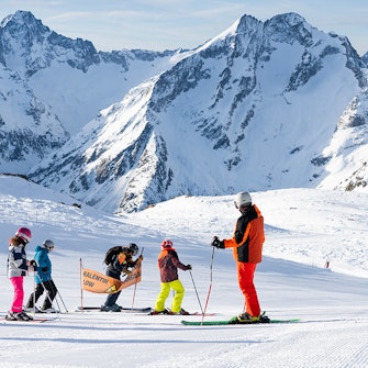 First tracks in Les 2 Alpes