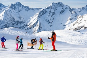 Eerste sporen in Les 2 Alpes