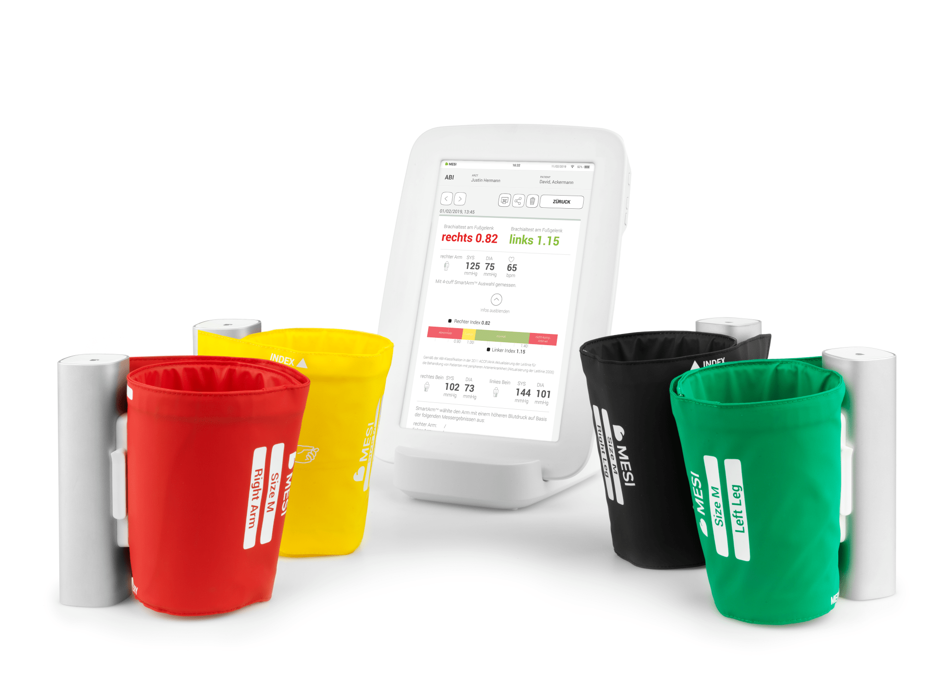 MESI mTABLET ABI L'indice caviglia-braccio wireless più intelligente