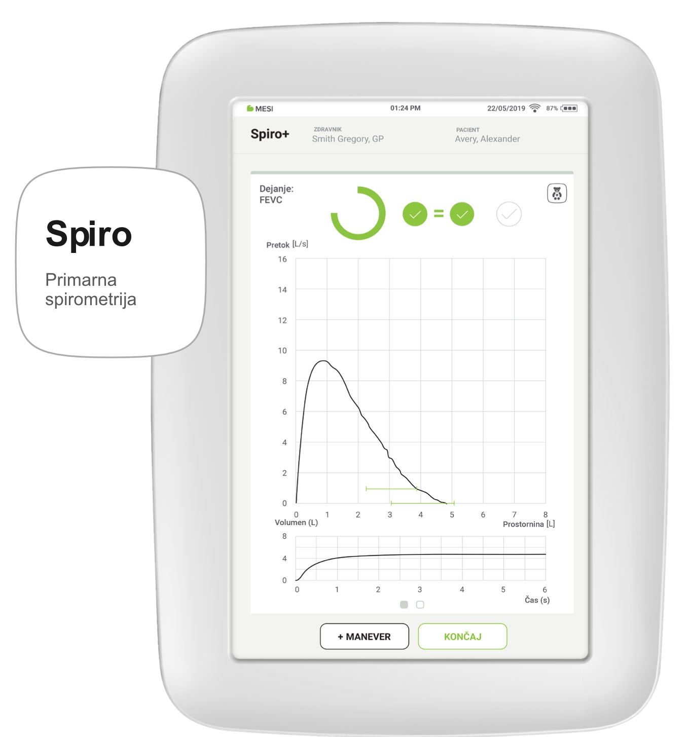 MESI mTABLET SPIRO (Primarna spirometrija)