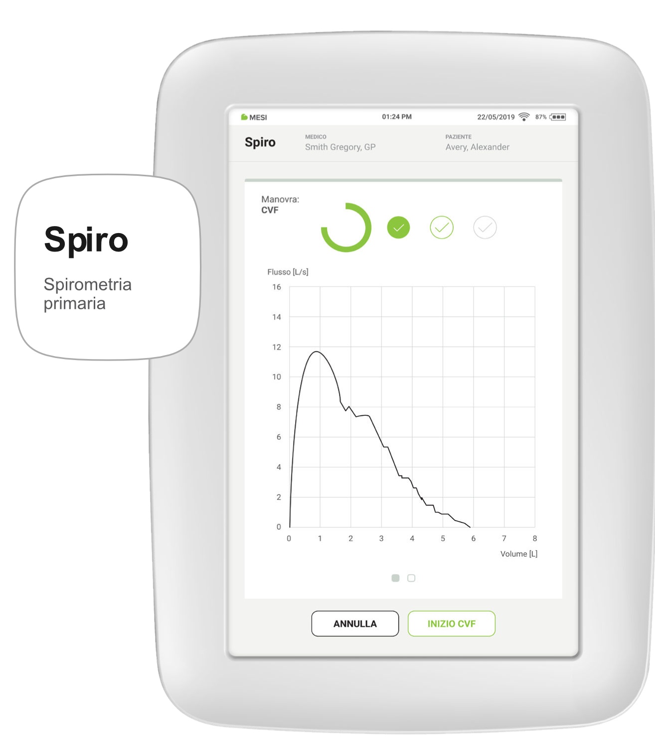 MESI mTABLET SPIRO (Spirometria Primaria)
