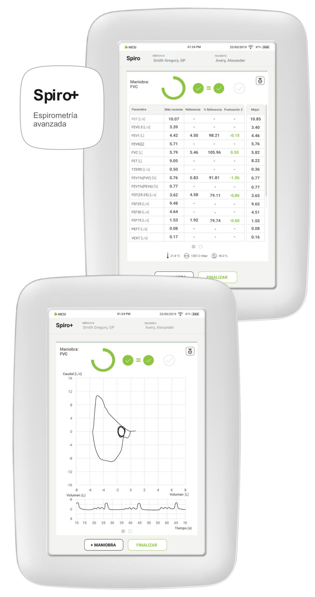 Spiro+ (Espirometría avanzada)