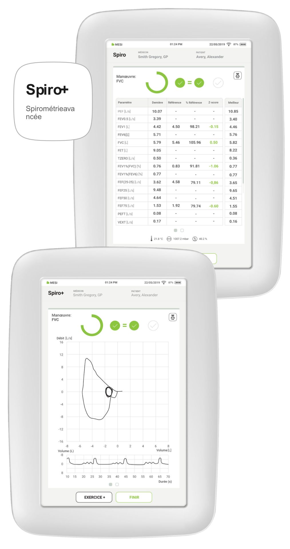 Spiro+ (Spirométrie avancée)