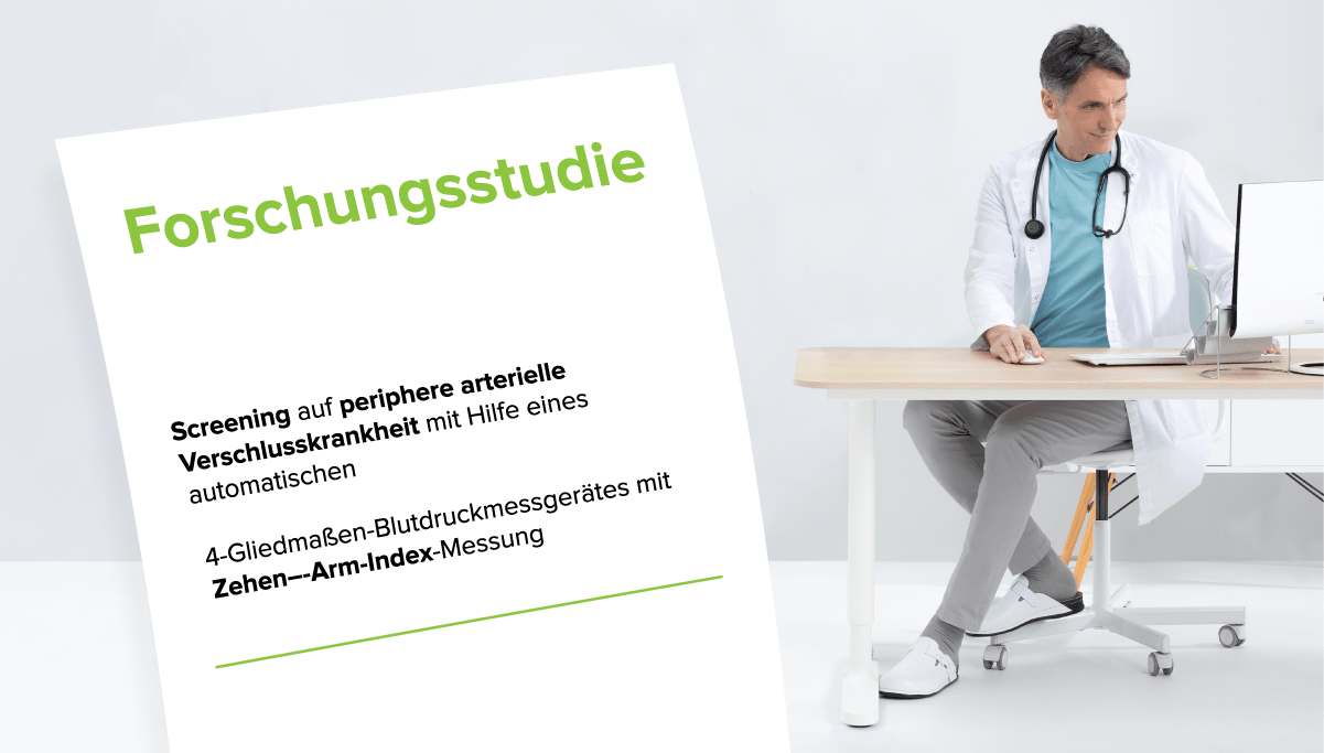 Die Studie mit dem MESI mTABLET TBI zeigt die Wichtigkeit der Zehen-Arm-Index-Messung im Rahmen des PAVK-Screenings