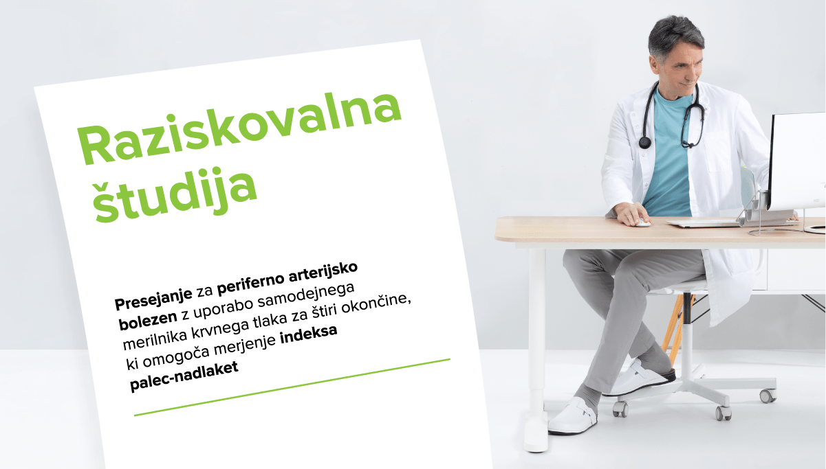 Študija pokazala pomembnost merjenja indeksa palec-nadlaket z napravo MESI mTABLET TBI pri presejanju za PAB