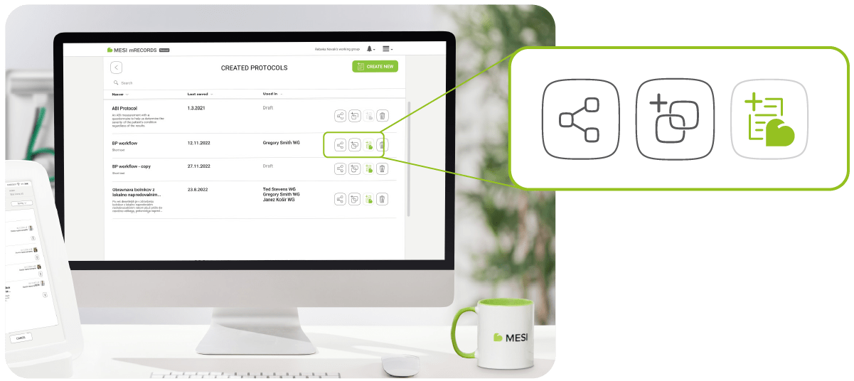 Teilen von eigenen Protokollen mit der medizinischen Gemeinschaft