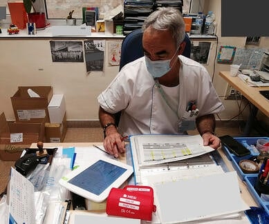 Cardiolog from Madrid using MESI mTABLET ABI.