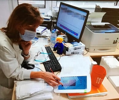 The emergency department in Madrid with MESI mTABLET