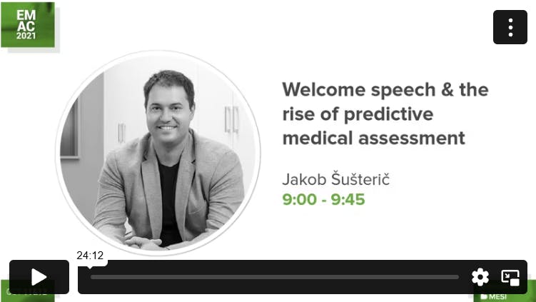 Welcome speech & the rise of predictive medical assessment