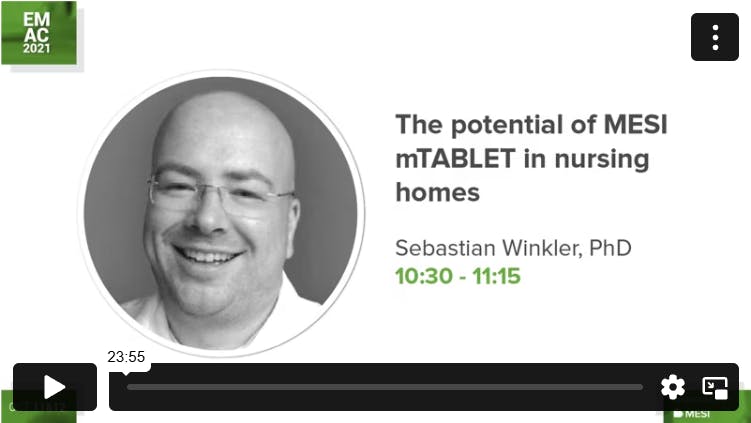 The potential of the MESI mTABLET in nursing homes. Example of Germany