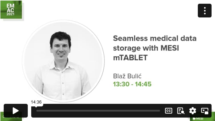 Seamless medical data storage with MESI mTABLET