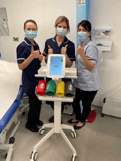 Nurses with MESI mTABLET