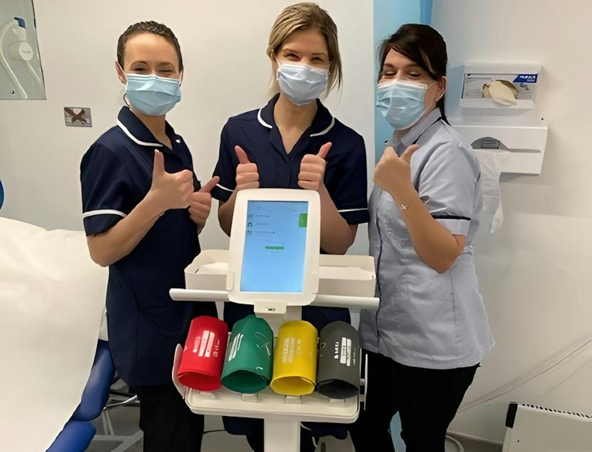 Nurses with MESI mTABLET