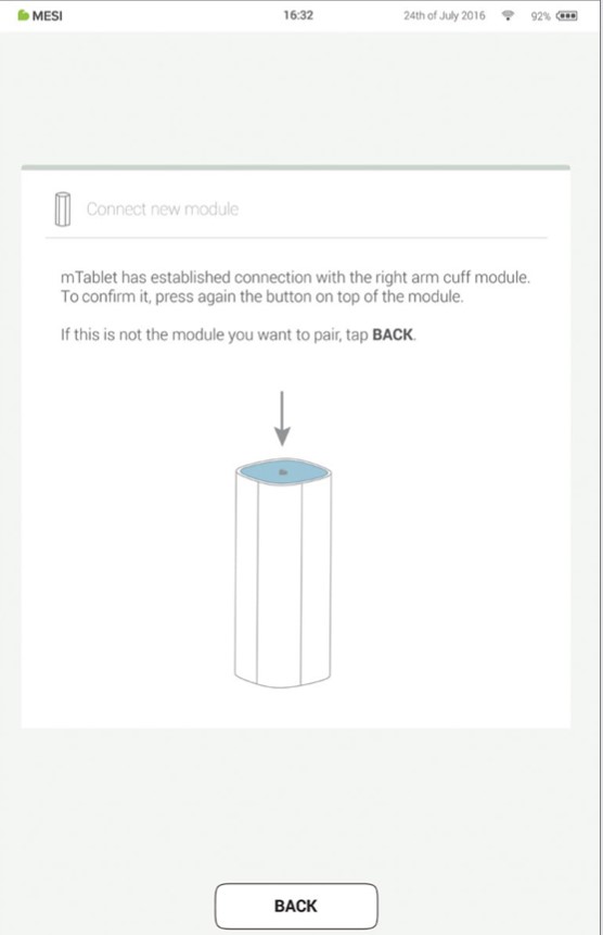 Pairing a diagnostic module - Step 3