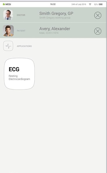 Selecting the patient - Step 1