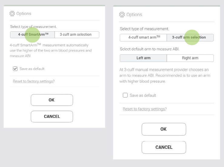 Patient preparation - MESI mTABLET ABI - Step 3
