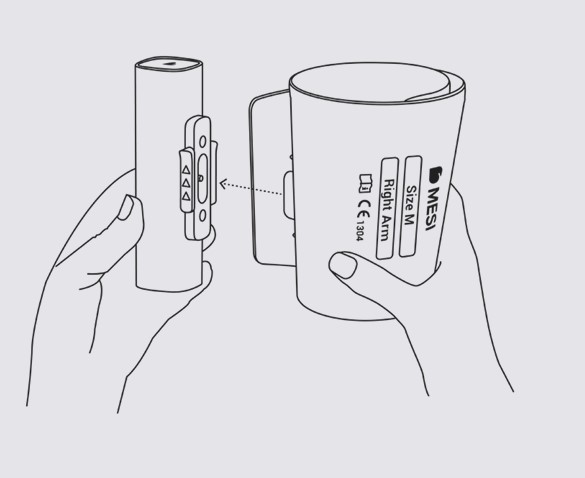 MESI mTABLET ABI - Attaching the cuffs - Step 2