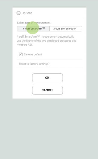 MESI mTABLET ABI - Performing an ABI measurement - Step 3