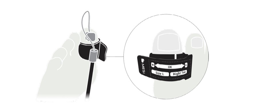 MESI mTABLET TBI - TOE PLACEMENT – PLACING THE CUFF ON THE TOE(2)