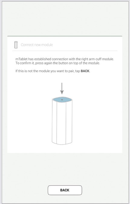 MESI mTABLET ECG - Pairing - Step 3