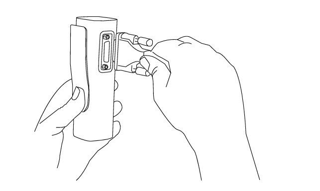 MESI mTABLET ECG - Connecting patient cablet - Step 1