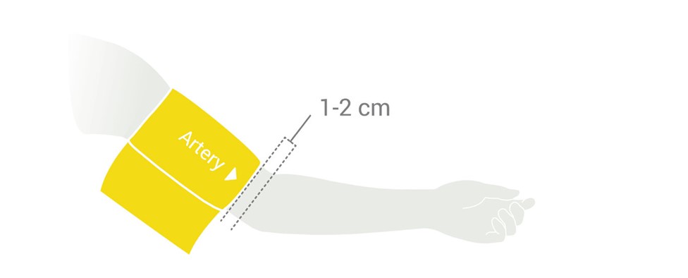 MESI mTABLET BP - BP MEASUREMENT – LEFT ARM PLACEMENT