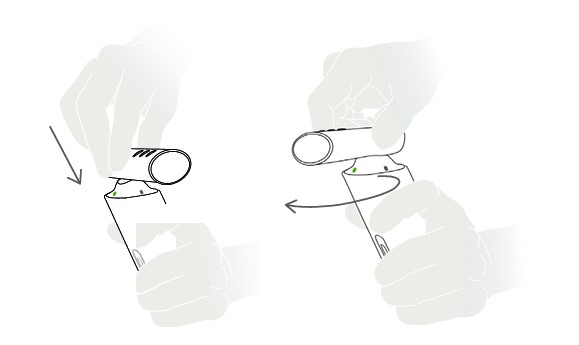 MESI mTABLET SPIRO - Mounting the mouthpiece to the unit