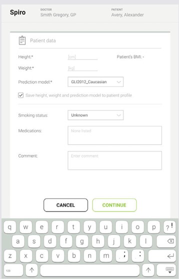 MESI mTABLET SPIRO - Performing FEVC measurement - Step 3