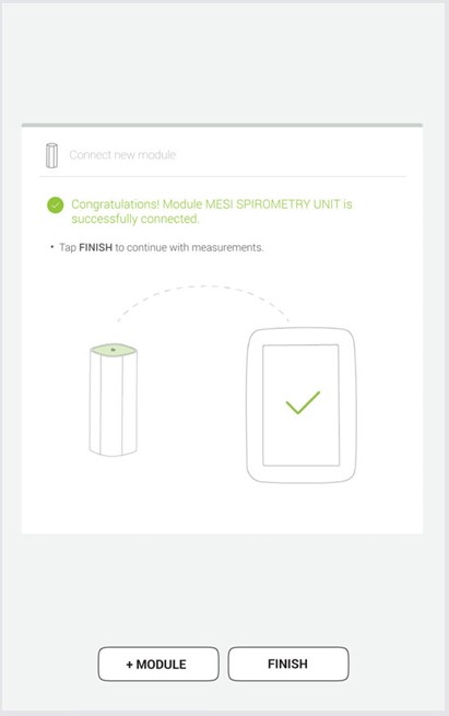 MESI mTABLET SPIRO - Pairing - Step 4