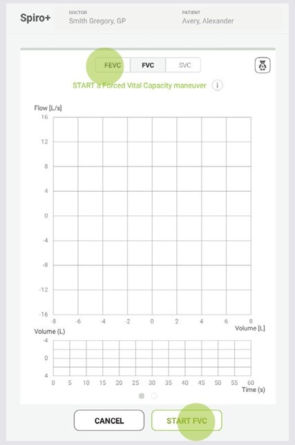 MESI mTABLET SPIRO - Preparation for spirometry measurement - Step 5