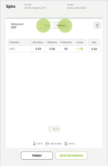 MESI mTABLET SPIRO - Spiro SVC maneuver - Step 2