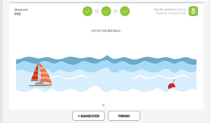 MESI mTABLET SPIRO - Paediatric animation mode