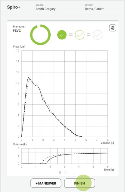 MESI mTABLET SPIRO - SPIRO+ FEVC Maneuver - Step 1
