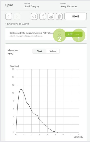 MESI mTABLET SPIRO - Post measurement - Step 1
