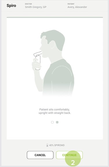 MESI mTABLET SPIRO - Post measurement - Step 2