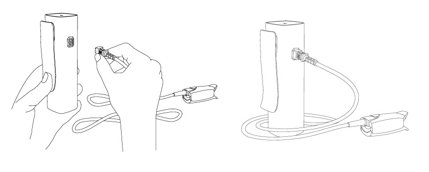 MESI mTABLET SpO2 - Connecting the sensor