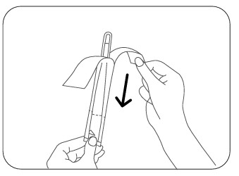 MESI mTABLET Thermo - Using the MESI disposable contact probe shield - Step 3