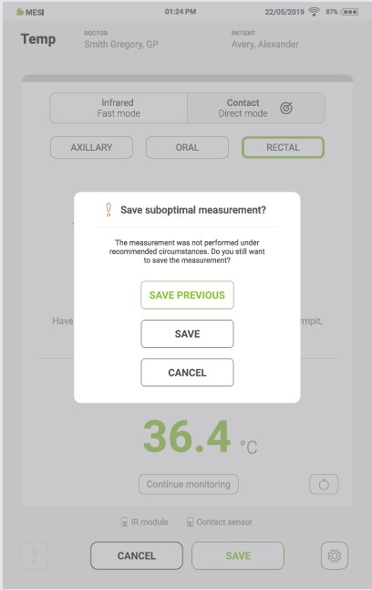 MESI mTABLET Thermo - Rectal type measurement   - Step 11