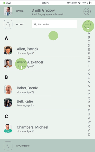 Réaliser une mesure de l’ips-etape 1