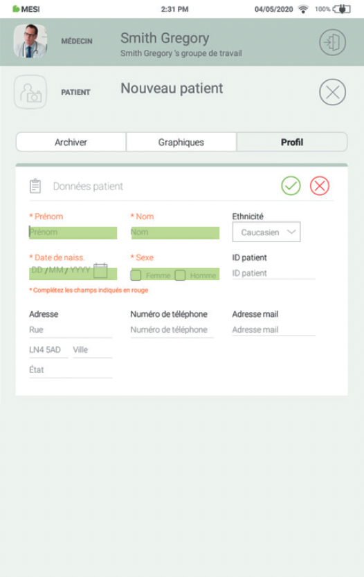 Ajouter un patient-Etape2