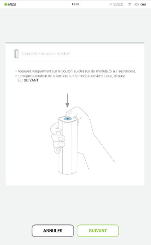 MESI mTABLET BP - Pairing - Step 2