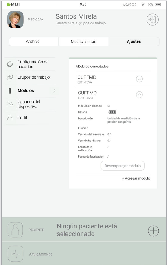MESI mTABLET BP - Pairing - Step 4