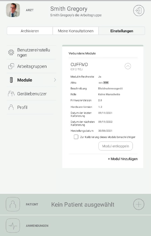 MESI mTABLET BP - Pairing - Step 4