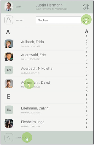 MESI mTABLET BP - PERFORMING THE BP MEASUREMENT - Step 1