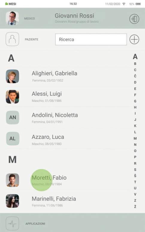 SELEZIONARE UN PAZIENTE-3