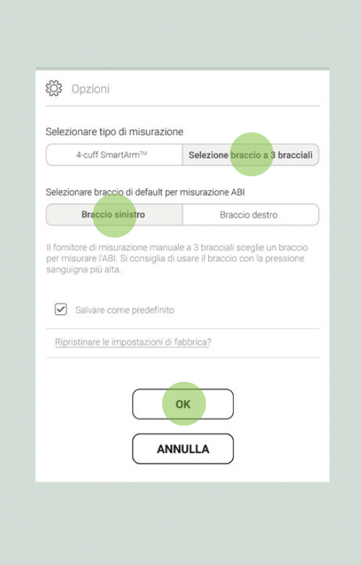 EFFETTUARE UNA MISURAZIONE ABI-3