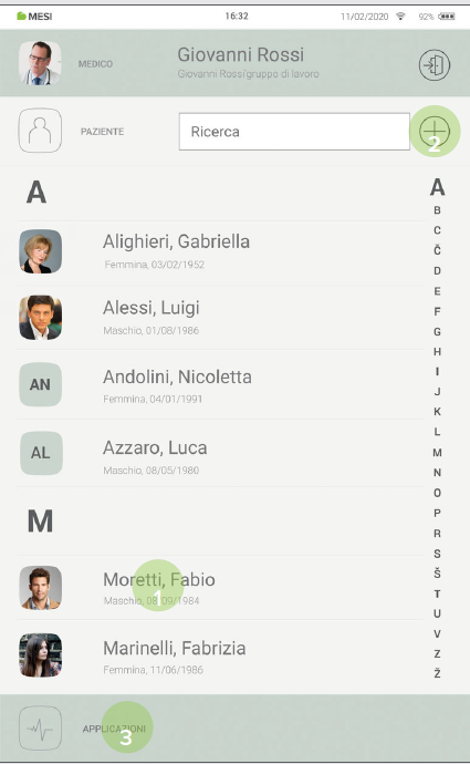 MESI mTABLET BP - Performing Bp measurement - Step 1
