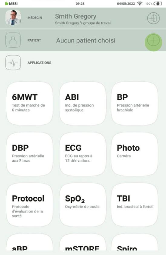 SÉLECTIONNER UN PATIENT-1