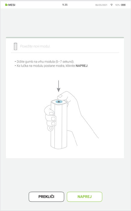 MESI mTABLET ABI - Pairing - Step 2